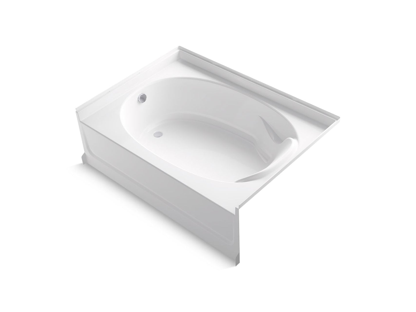 Sterling 71101110 Ensemble 60" x 36" Vikrell® Bath, Left Drain, White