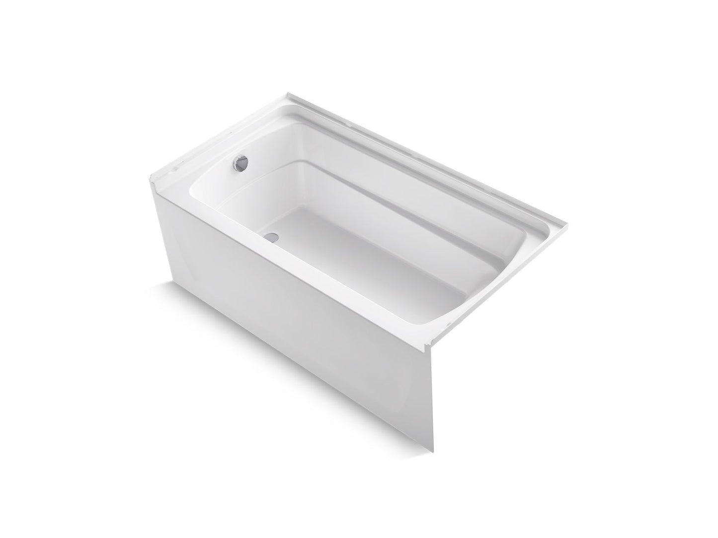 Sterling 71121112 Ensemble 60" x 32" Vikrell® Bath, Left Above-floor Drain, White