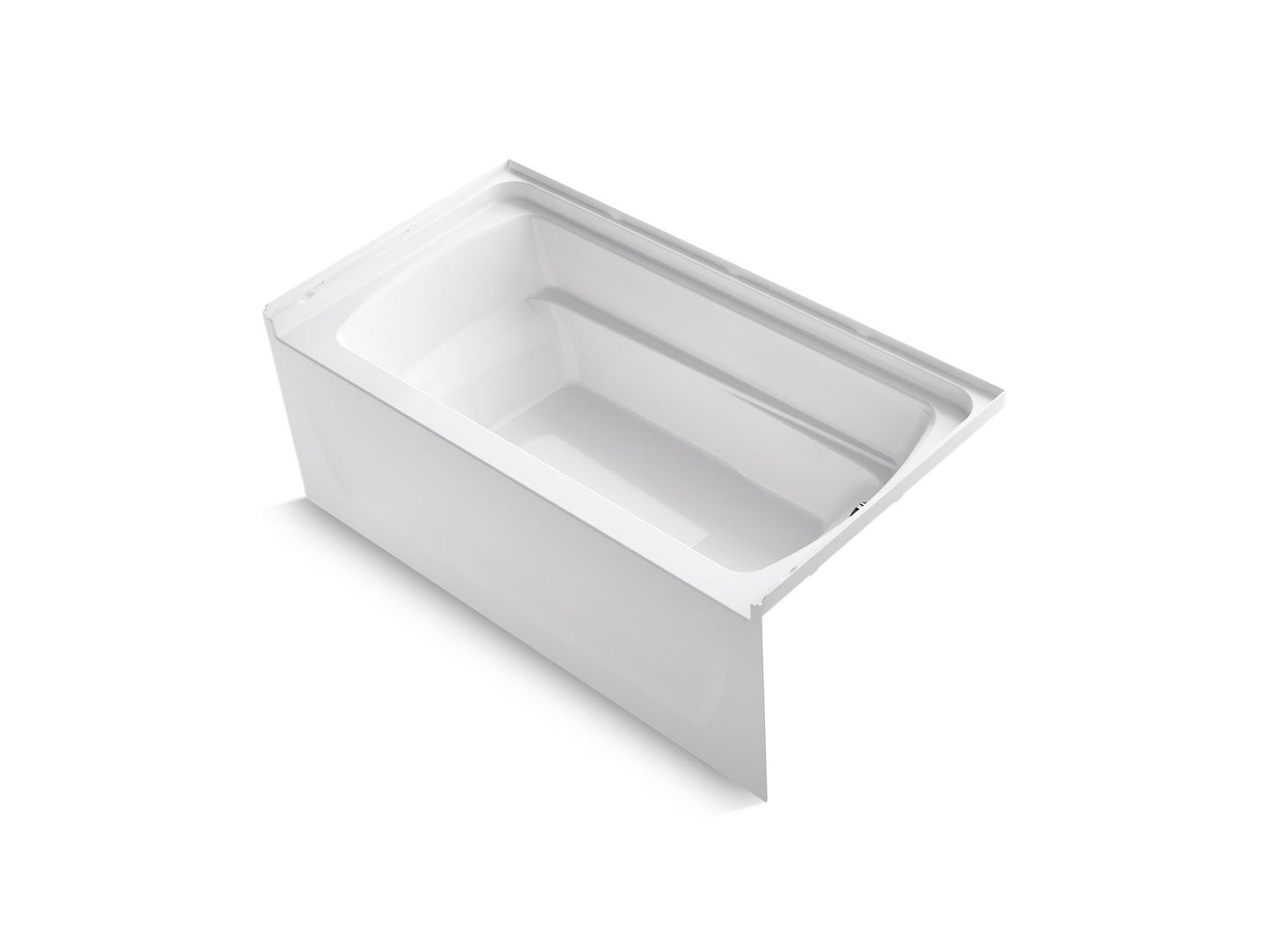 Sterling 71121122 Ensemble 60" x 32" Vikrell® Bath, Right Above-floor Drain, White