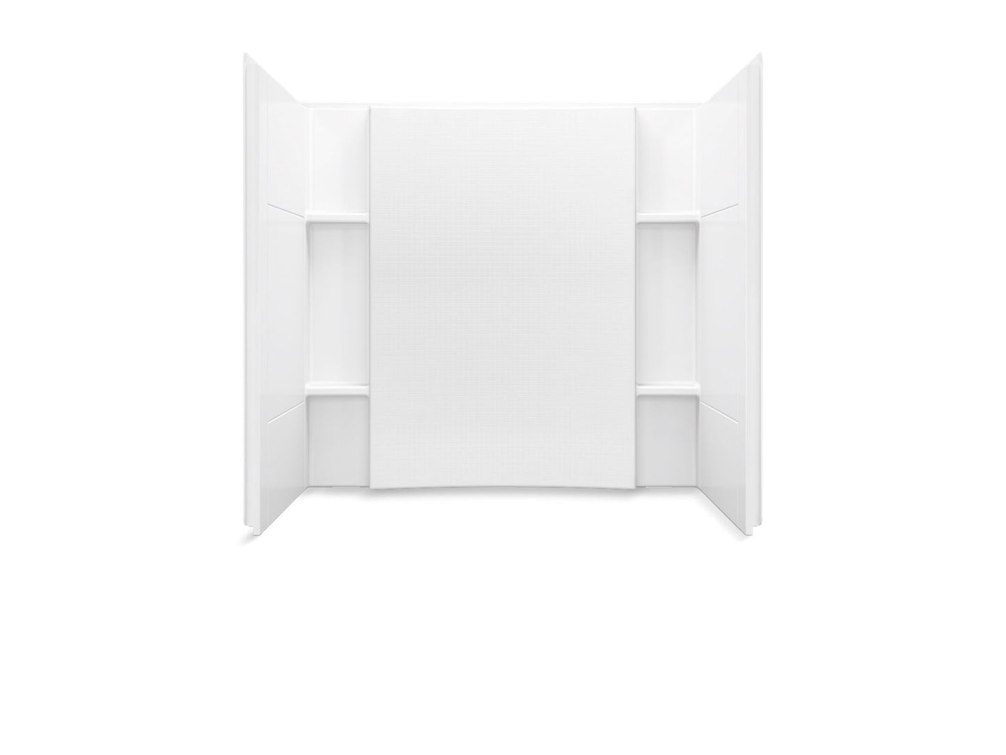 Sterling 71164106 Accord 60" x 36" Vikrell® Shower Wall Set with Aging in Place Backerboards, White