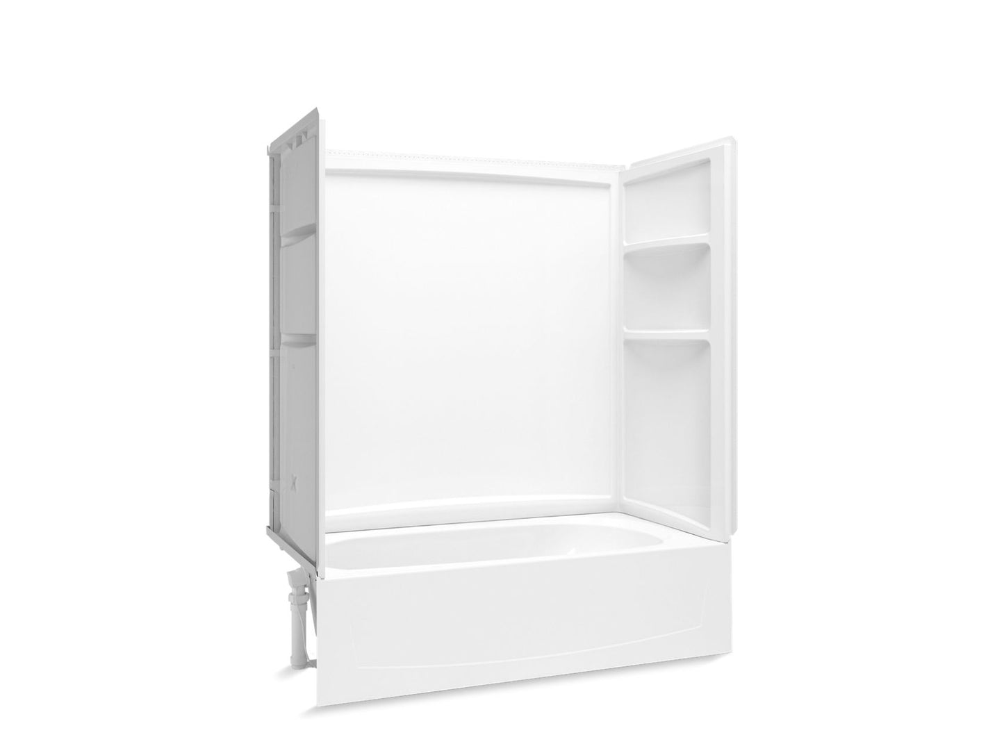 Sterling 71340110 Performa 2 60" x 29" Vikrell® Bath/shower, Left Drain, White