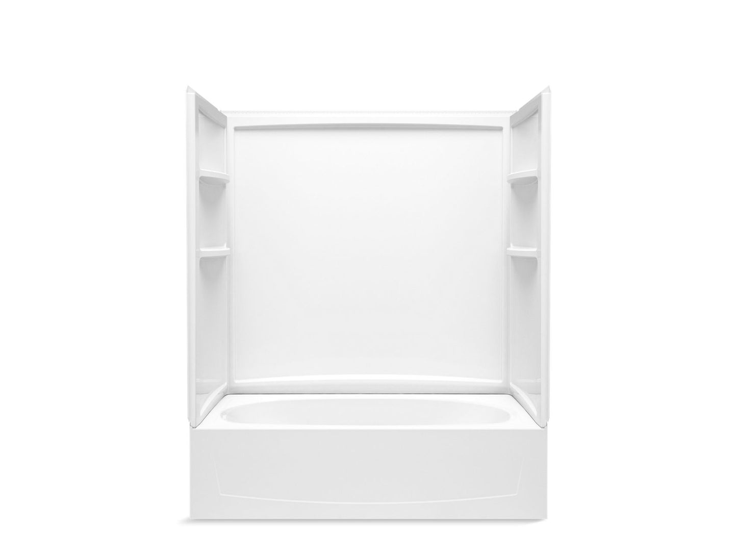 Sterling 71340116 Performa 2 60" x 29" Vikrell® Bath/shower with Aging in Place Backerboards, Left Drain, White