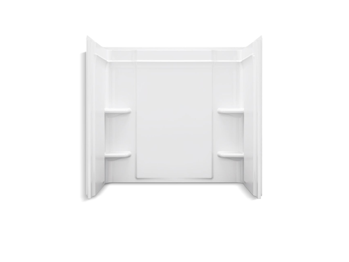 Sterling 71374106 Medley 60" x 30" Vikrell® Bath/shower Wall Set with Aging in Place Backerboards, White