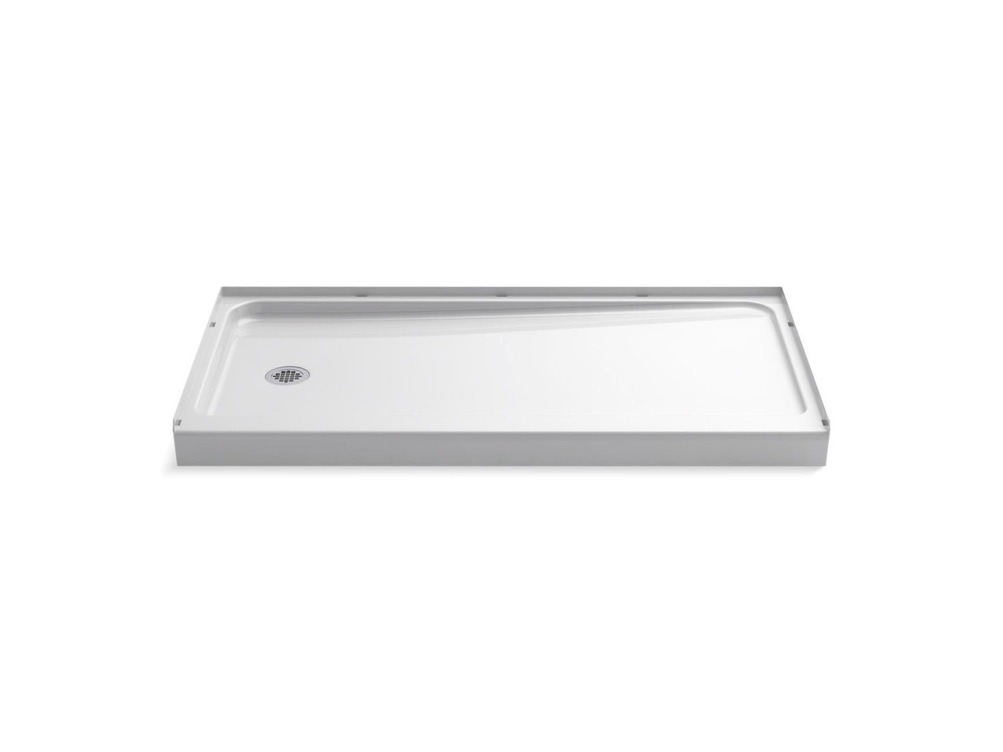 Sterling 72181110 Ensemble 60" x 32" Vikrell® Shower Base, Left Drain, White