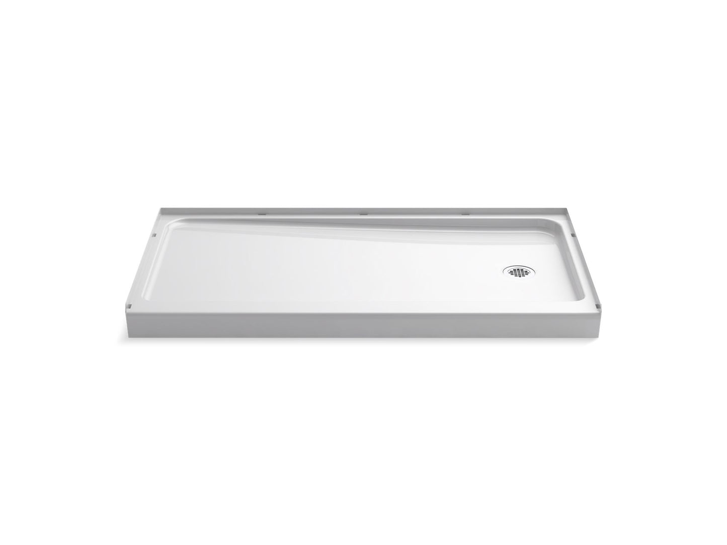 Sterling 72181120 Ensemble 60" x 32" Vikrell® Shower Base, Right Drain, White