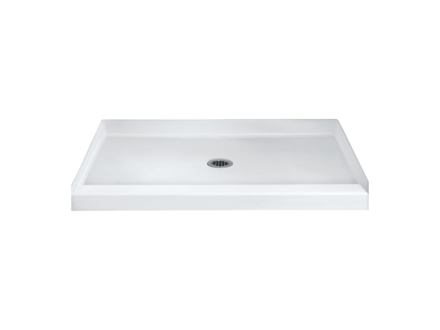 Sterling 72271100 Accord 60" x 36" Vikrell® Shower Base, Center Drain, White