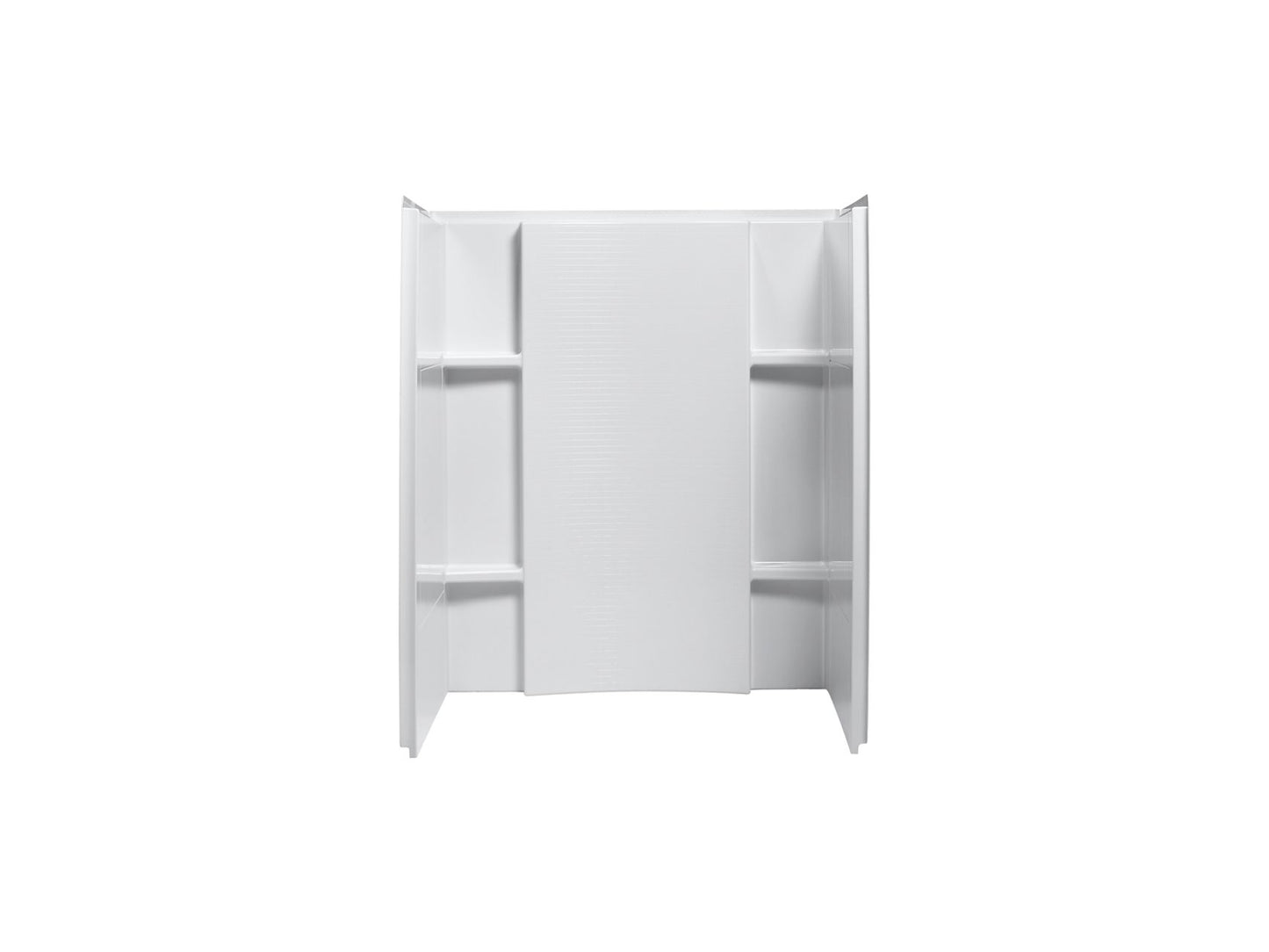 Sterling 72284106 Accord 48" x 36" Vikrell® Seated Shower Wall Set with Aging in Place Backerboards, White