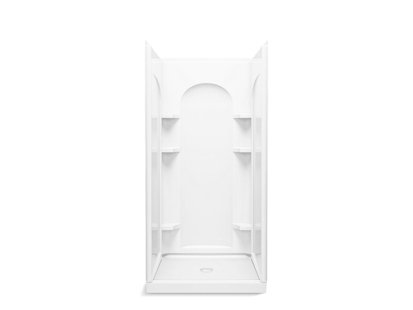 Sterling 72340100 Ensemble Curve 36" x 34" Vikrell® Shower, Center Drain, White