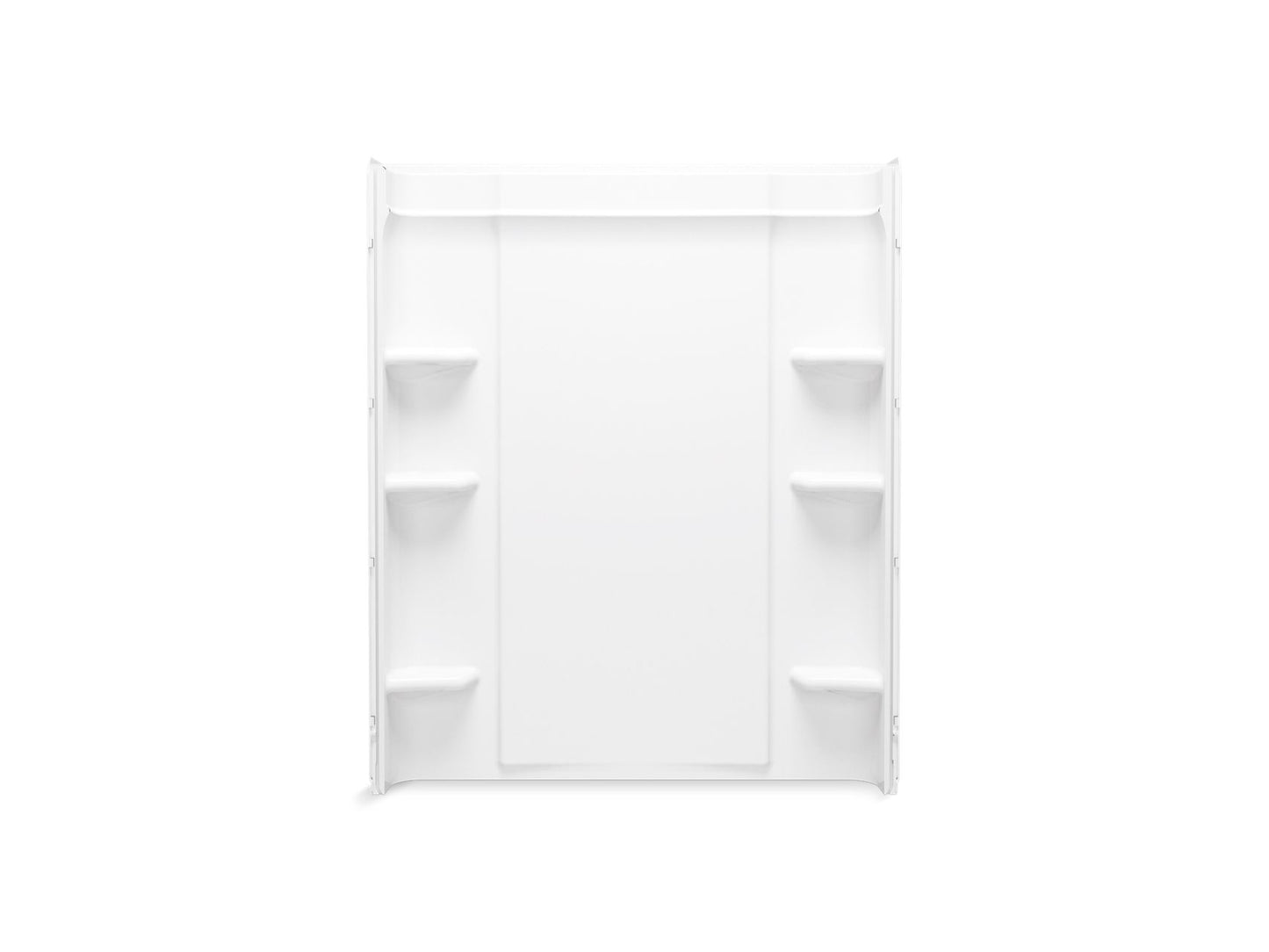Sterling 72432106 Medley 60" Vikrell® Shower Back Wall with Aging in Place Backerboards, White