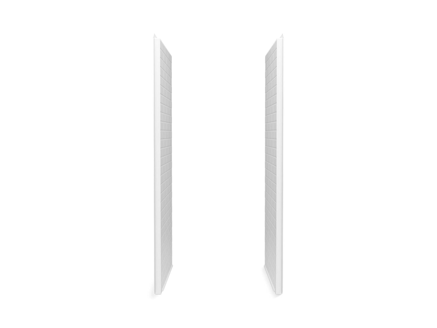 Sterling 72505106 Traverse 34" x 72-1/4" Vikrell® Shower End Wall Set with Aging in Place Backerboards, White