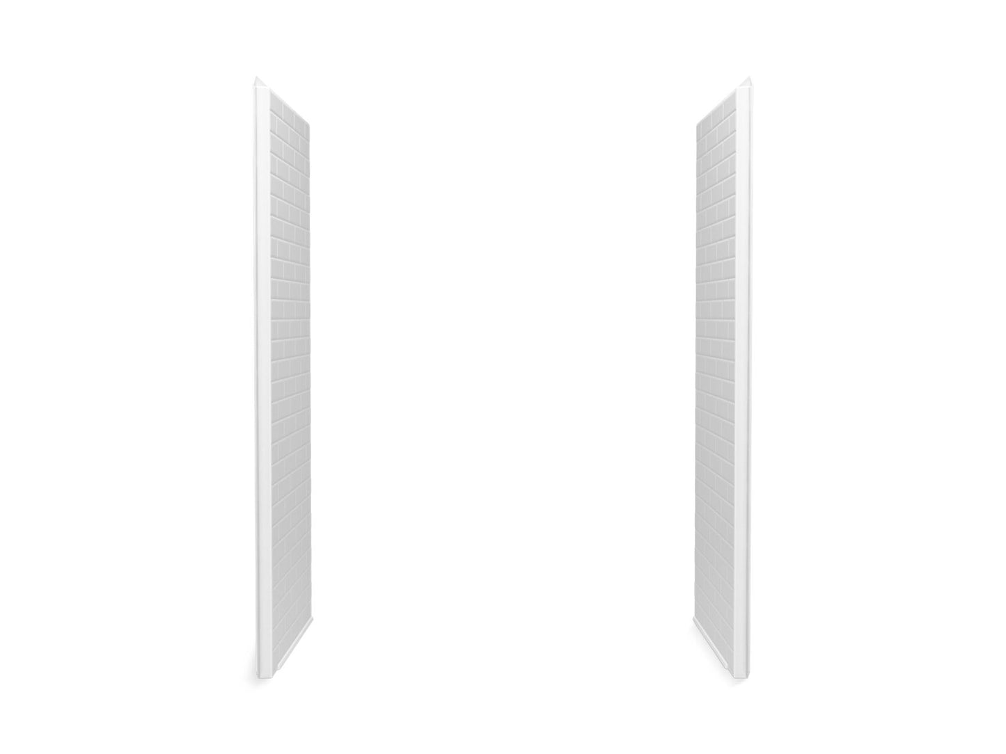 Sterling 72575106 Traverse 30" x 72-1/4" Vikrell® Shower End Wall Set with Aging in Place Backerboards, White