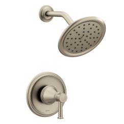 Moen T2312 Belfield Shower Trim Package with Single Function 2.5 GPM Shower Head in Brushed Nickel