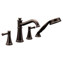 Moen Two-Handle Roman Tub Faucet Includes Hand Shower