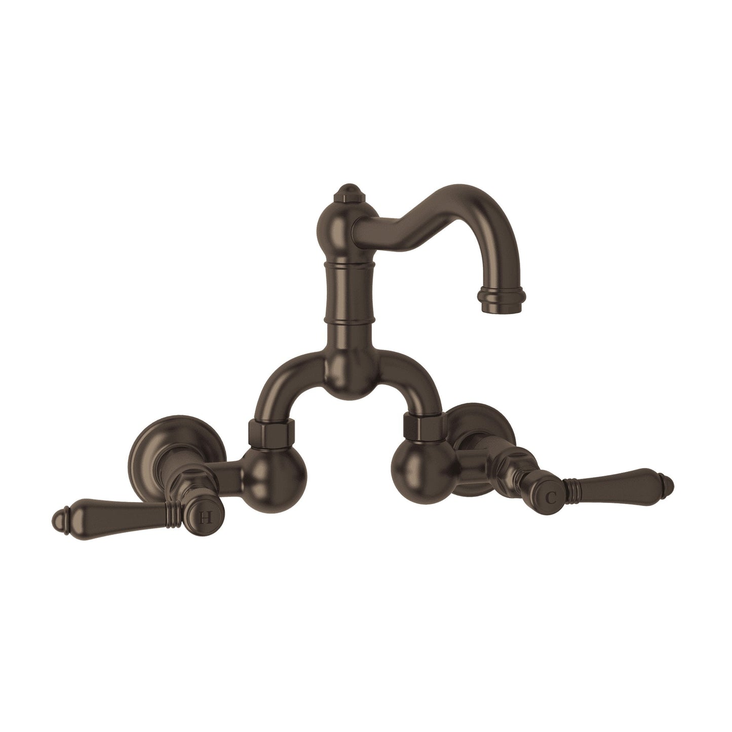 ROHL A1418 Acqui® Wall Mount Bridge Lavatory Faucet With Column Spout