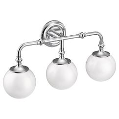 Moen Three Globe Bath Light