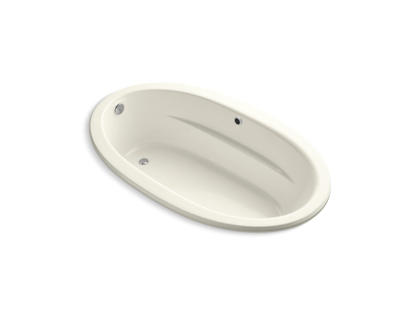 KOHLER K-1163-W1 Sunward 60" x 42" drop-in bath with Bask heated surface