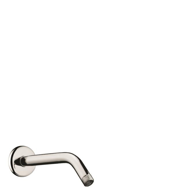 Hansgrohe 04186833 Standard 9" Shower Arm with Escutcheon Plate and 1/2" Male Inlet in Polished Nickel