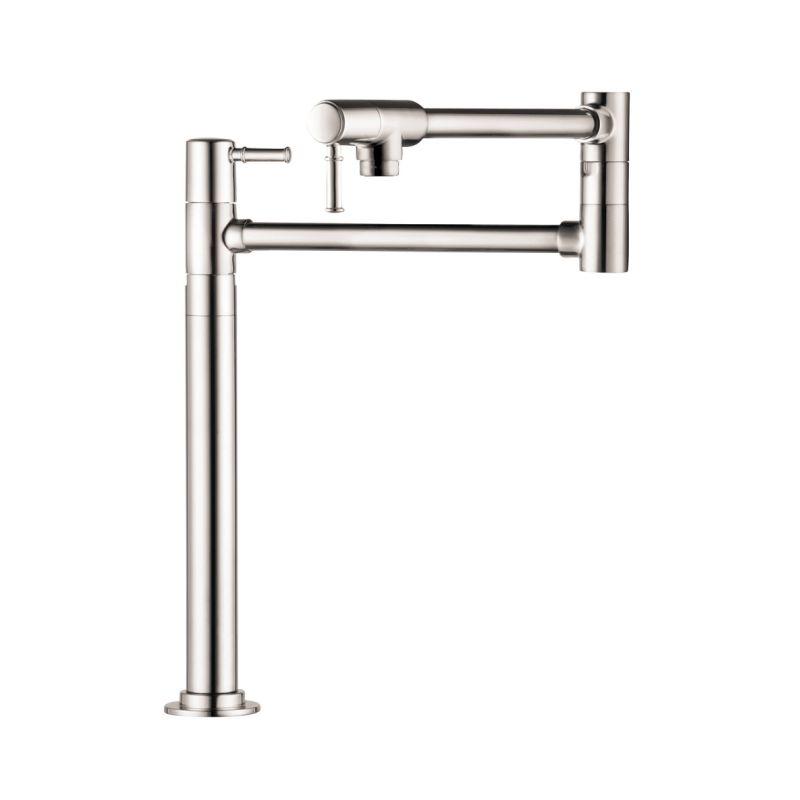 Hansgrohe 04219830 Talis C Deck Mounted Double-Jointed Pot Filler in Polished Nickel