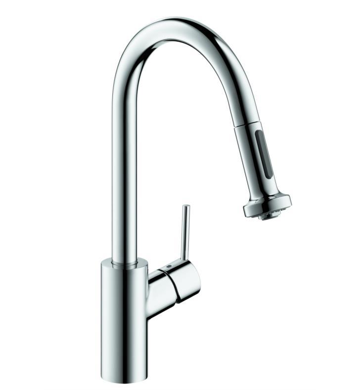 Hansgrohe 04286000 Talis S 2 Prep Kitchen Faucet W/2 Spray Pull Down in Chrome