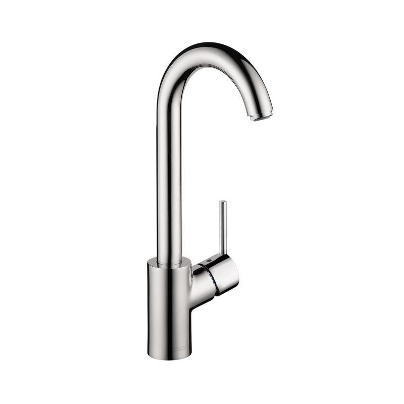 Hansgrohe 04287000 Talis S High-Arc Bar Faucet with Quick Cleaning Aerator in Chrome