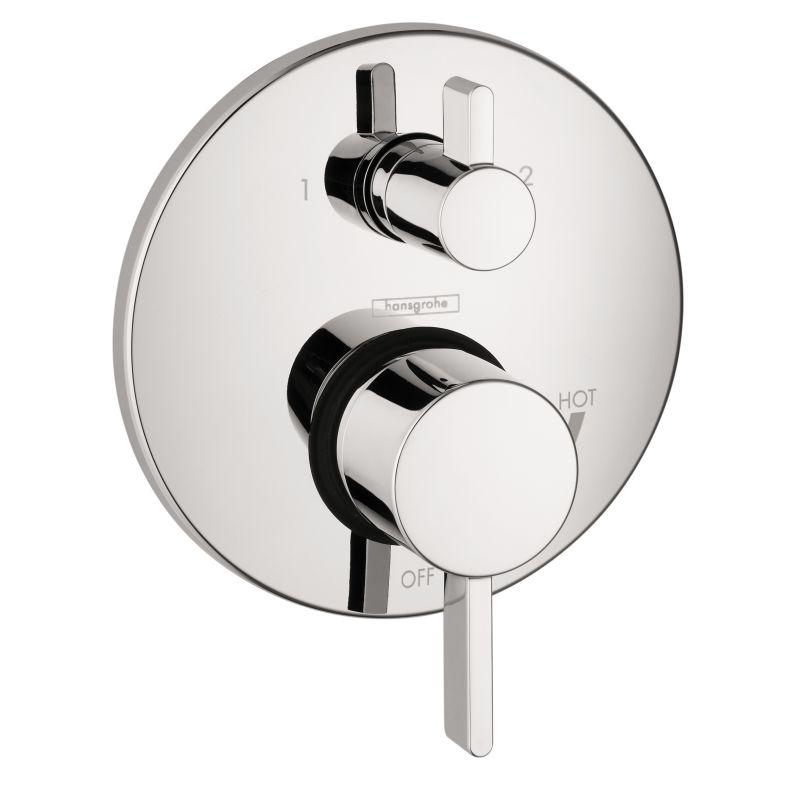 Hansgrohe 04447000 S Pressure Balanced Valve Trim with Integrated Diverter - Less Valve in Chrome
