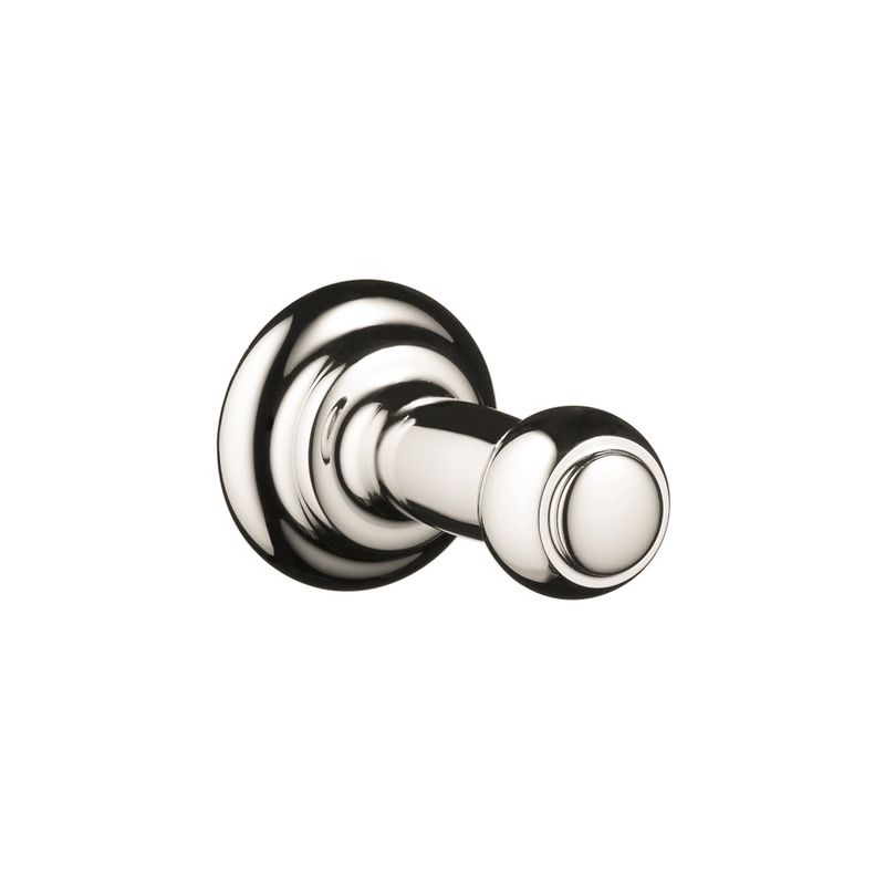 Hansgrohe 06099830 C Single Robe Hook in Polished Nickel