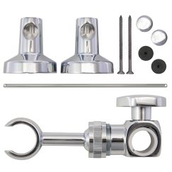 Moen 101629 Adjustable 30" Slide Bar with Attaching Hardware 1 (30.1"L x 4.25"W x 3.25"H) in Chrome