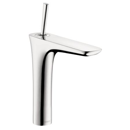 Hansgrohe 15081001 Pura Vida 1.2 GPM Single Hole Bathroom Faucet with Eco Right Quick Clean and Comfort Zone Technologies - Less Drain Assembly in Chrome