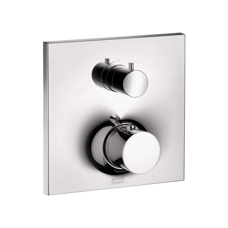 Axor 18745001 Massaud Thermostatic Valve Trim with Integrated Volume Control Less Valve
