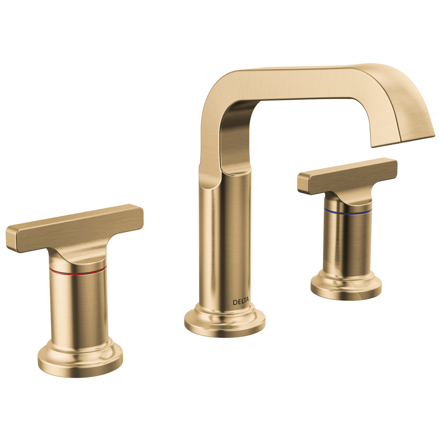 Delta Tetra: Two Handle Widespread Bathroom Faucet