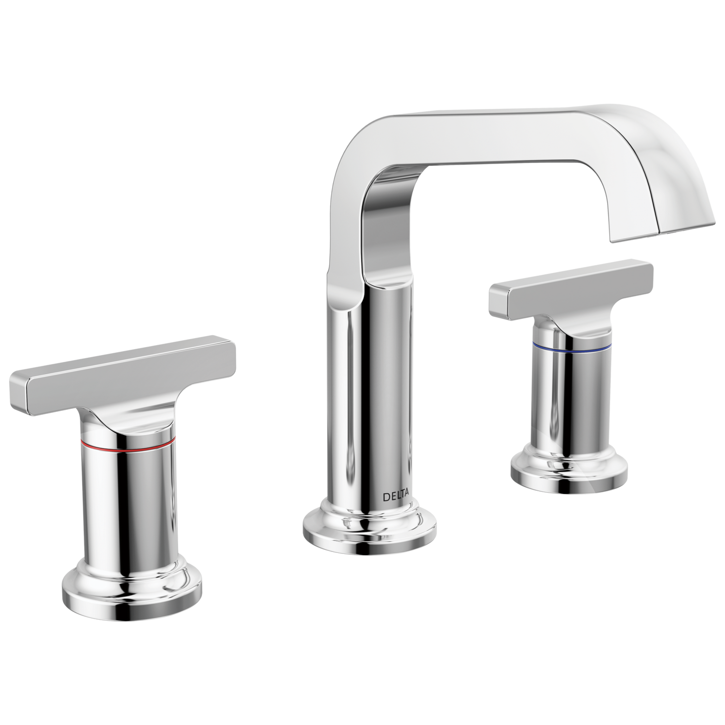 Delta Tetra: Two Handle Widespread Bathroom Faucet