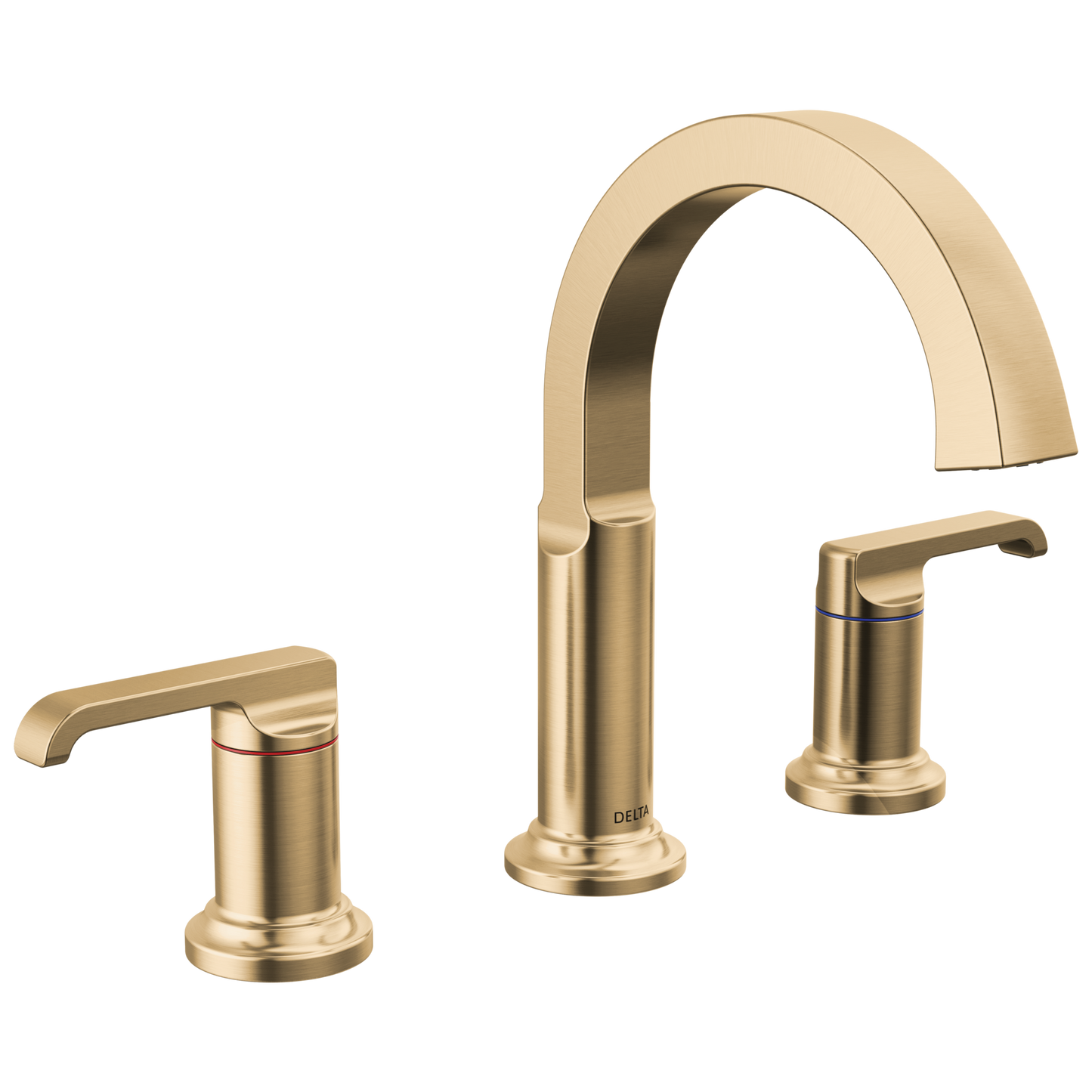 Delta Tetra: Two Handle Widespread Bathroom Faucet