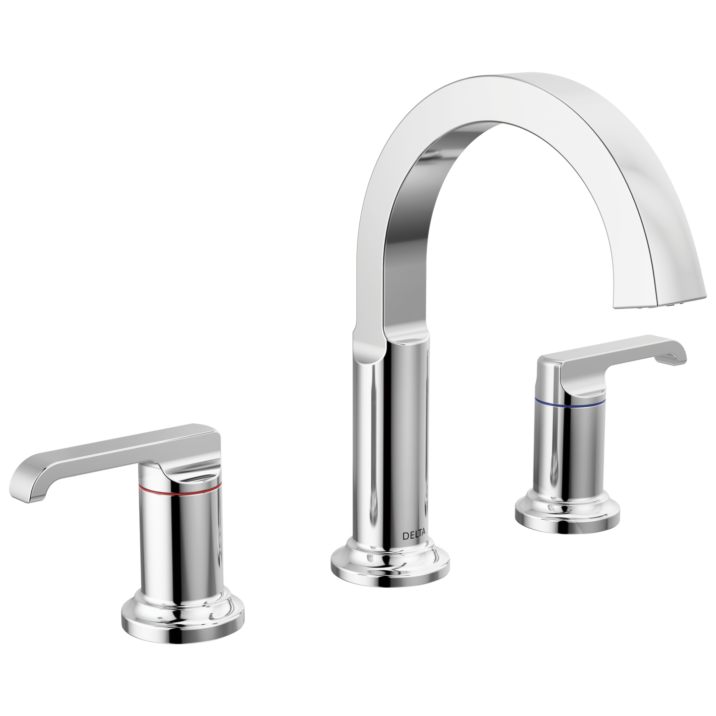Delta Tetra: Two Handle Widespread Bathroom Faucet