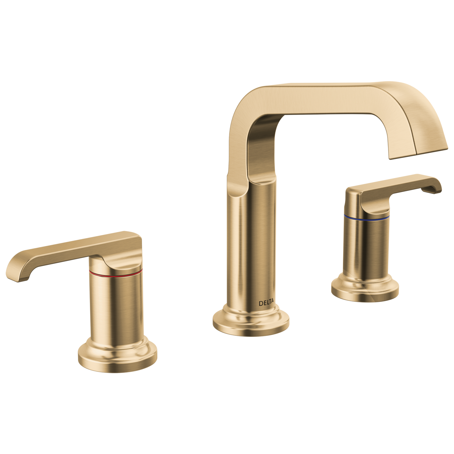 Delta Tetra: Two Handle Widespread Bathroom Faucet