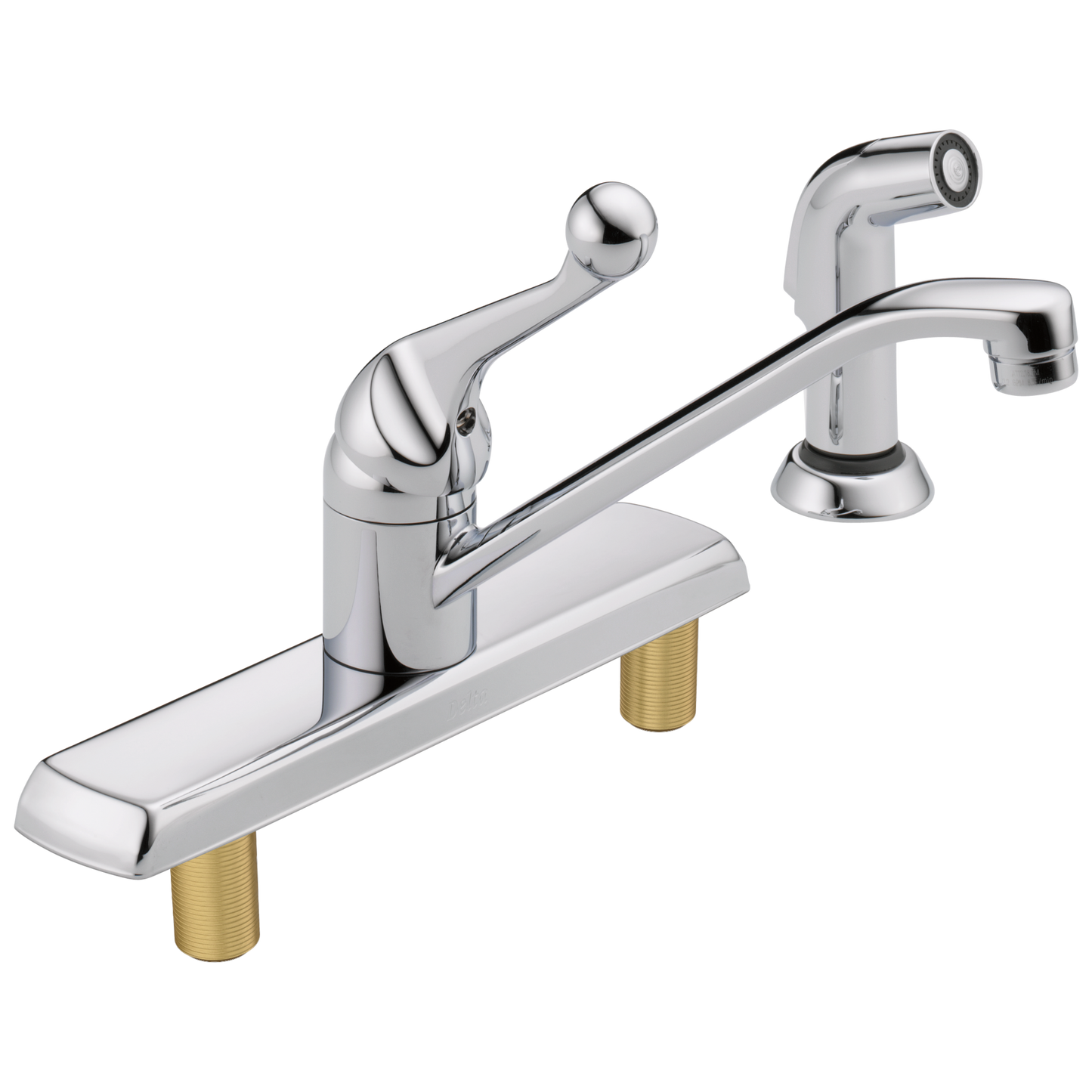 Delta 420LF Classic Single Handle Kitchen Faucet with Spray