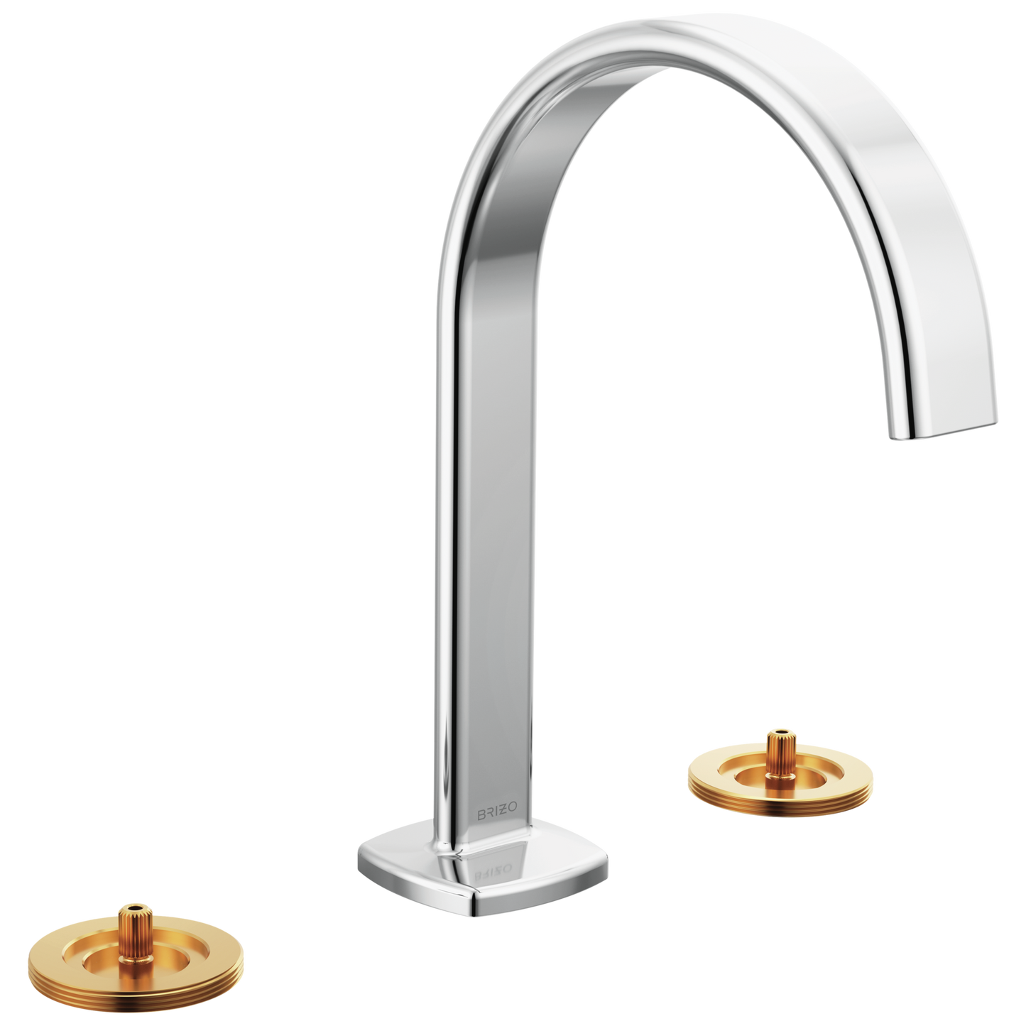 Brizo Allaria: Widespread Lavatory Faucet with Arc Spout - Less Handles