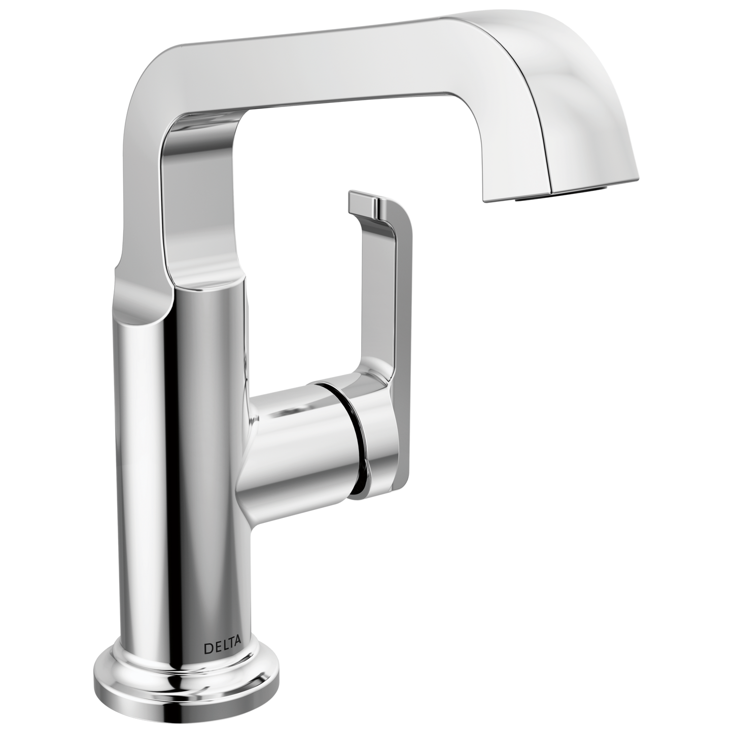 Delta Tetra: Single Handle Mid-Height Vessel Bathroom