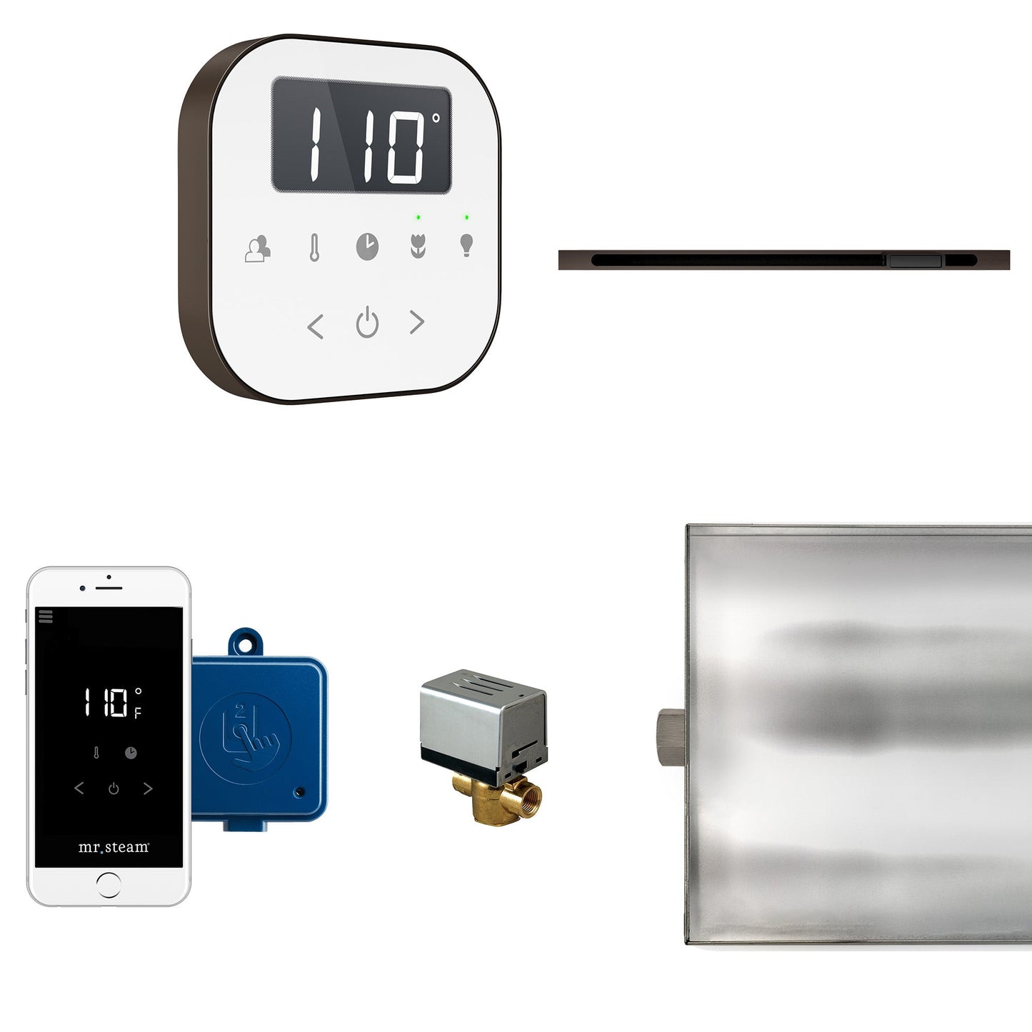 Mr. Steam ABTLRLWHORB AirButler® Linear White in Oil Rubbed Bronze