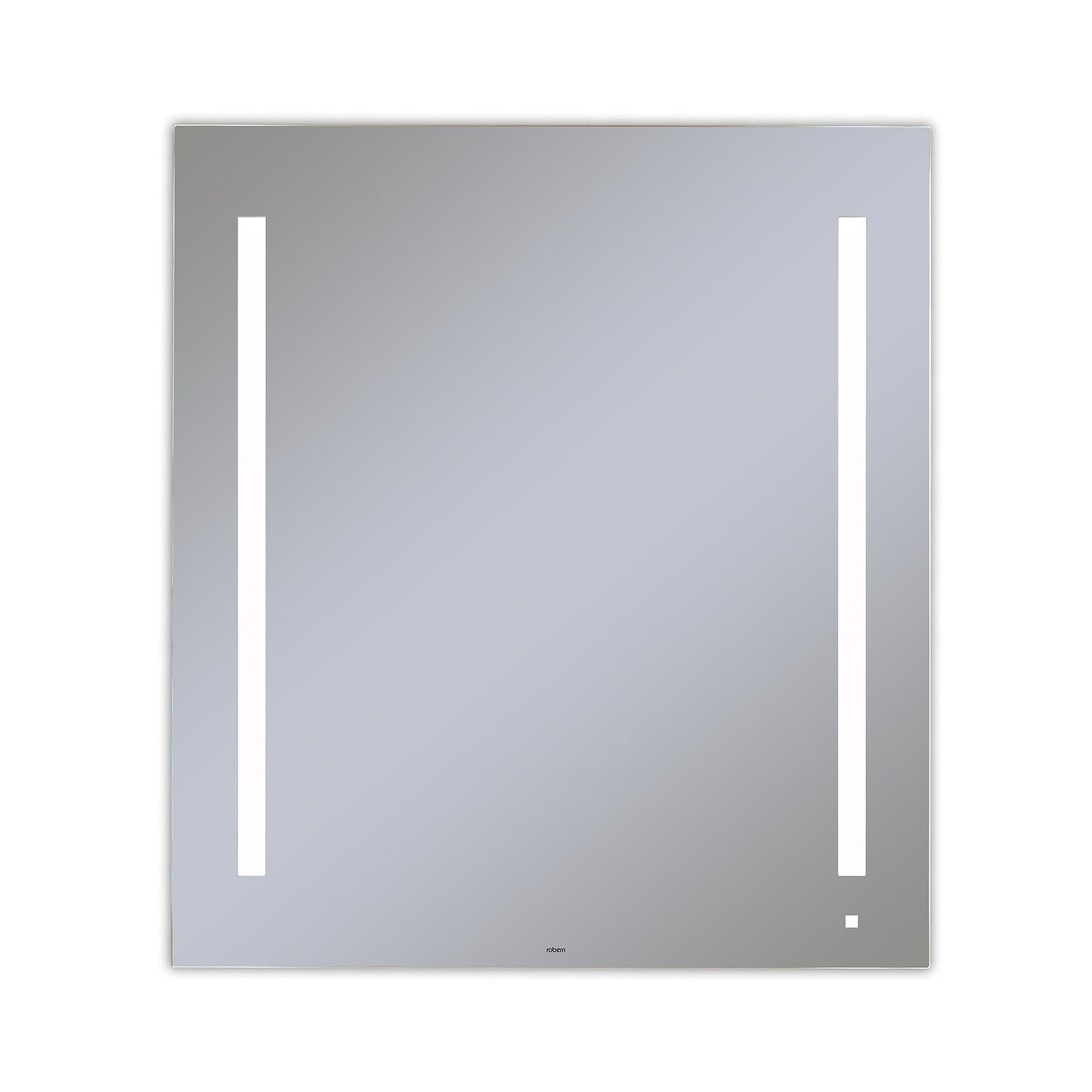 AiO 35-1/8" x 39-1/4" x 1-1/2" lighted mirror with LUM lighting at 4000 kelvin temperature (cool light), dimmable and USB charging ports