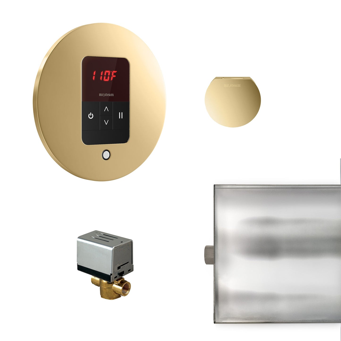 Mr. Steam BBUTLERRPB Basic Butler® Round in Polished Brass