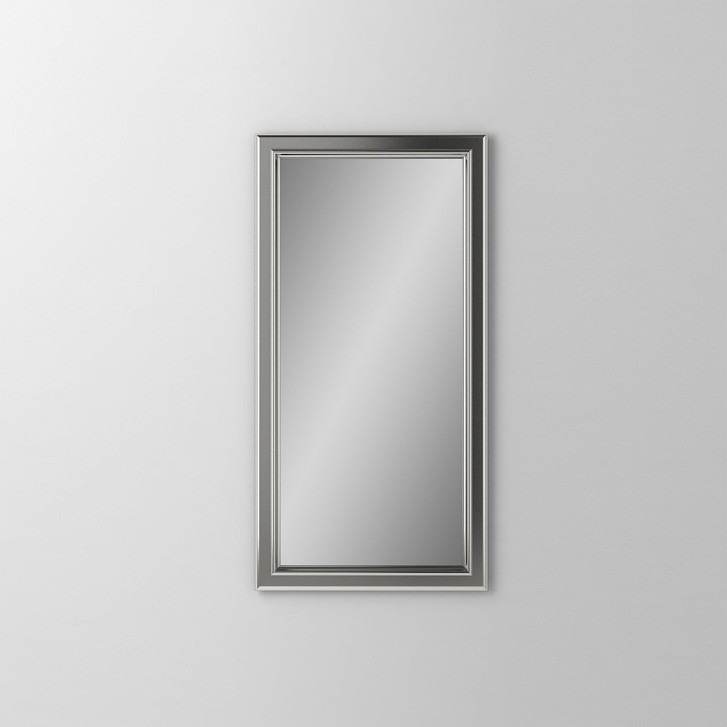 Main Line 15-1/4" x 30" x 4" bryn mawr framed cabinet in classic gray interior and satin nickel finish with reversible hinge (non-handed)