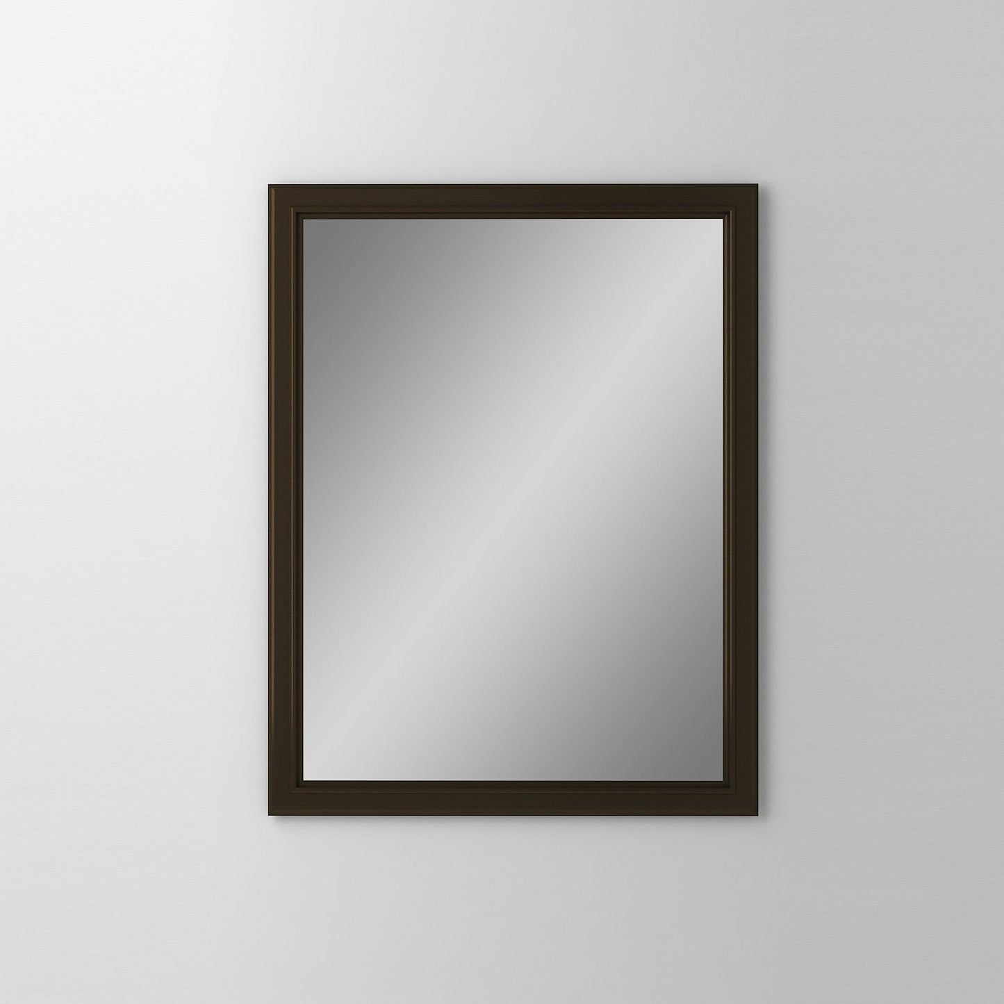 Main Line 23-1/4" x 30" x 6" bryn mawr framed cabinet in classic gray interior and brushed bronze finish with left hinge and electric option