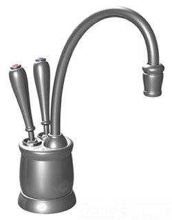 InSinkErator F-HC3300PN Indulge Robinet distributeur d'eau chaude et froide moderne Nickel poli