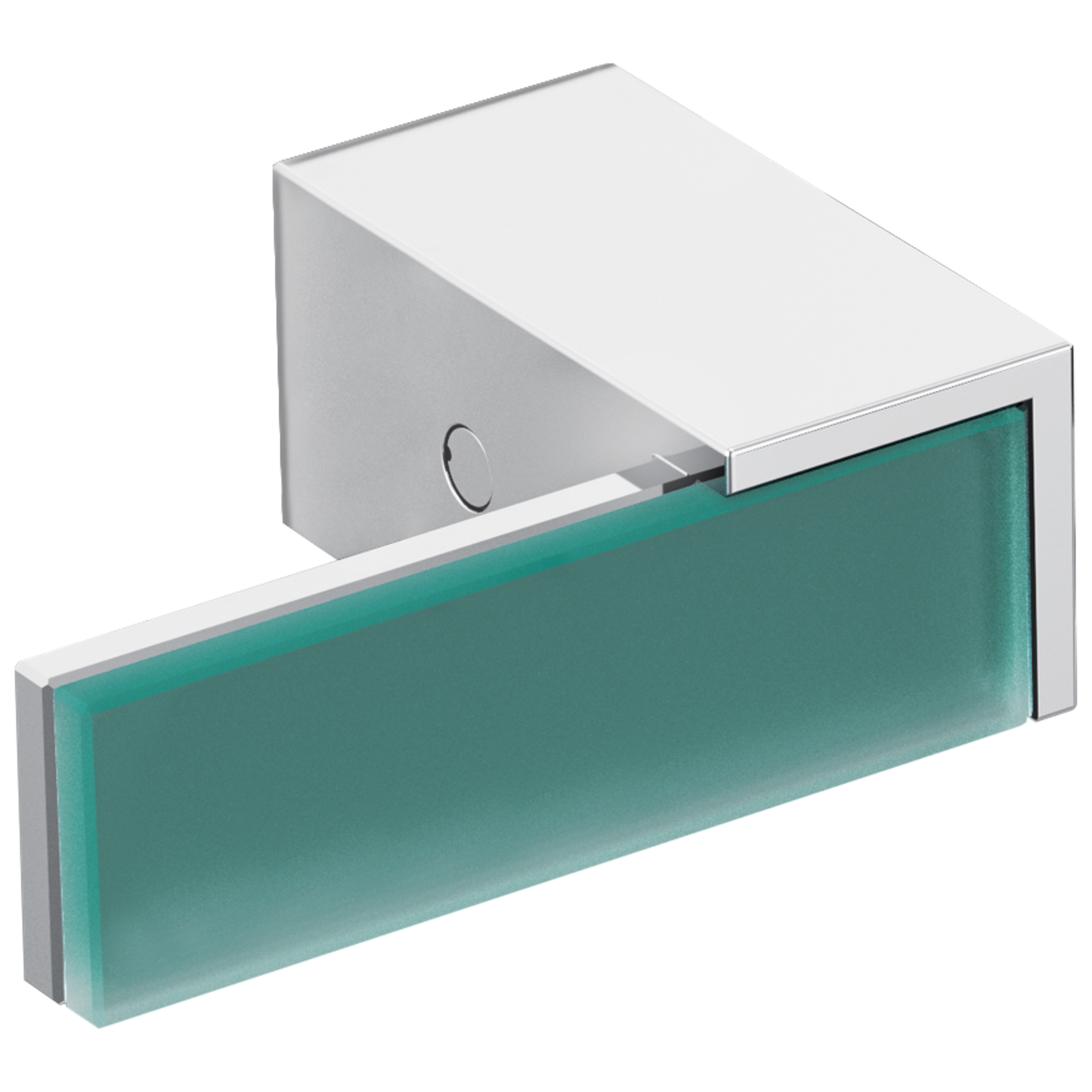 Brizo Brizo Siderna: Two-Handle Wall Mount Tub Filler Handle Kit - Green Glass Lever