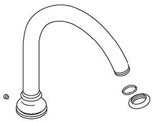 KOHLER K-1001976-BRZ Deck Spout Assy