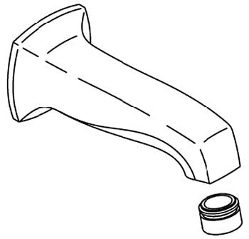 KOHLER K-1060821-AF Spout Assy, Wall Mnt Bath