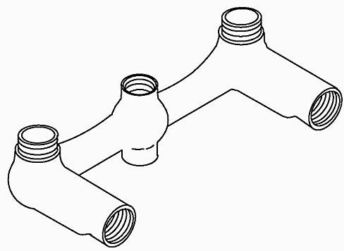 KOHLER K-29531-CP Body Detail-Two Valve