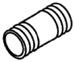 KOHLER K-33852-BC Nipple, 3/8 Npt X 1 1/8