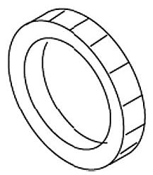 KOHLER K-35012-G Nut, 3/16-18 Nef