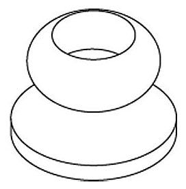 KOHLER K-36662-CP Collar, Shower Arm